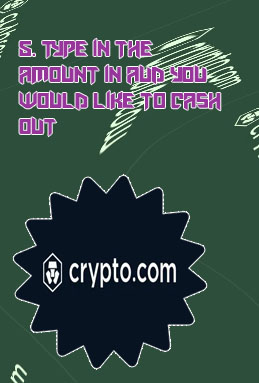 Cryptocom how to cash out